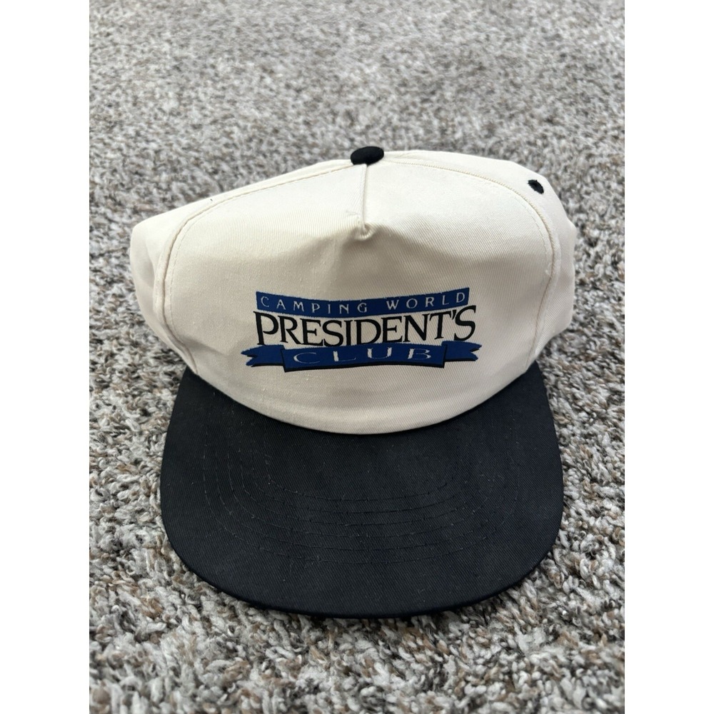 Vtg Camping World President's Club‎ SnapBack Hat 5 Panel Sportsman